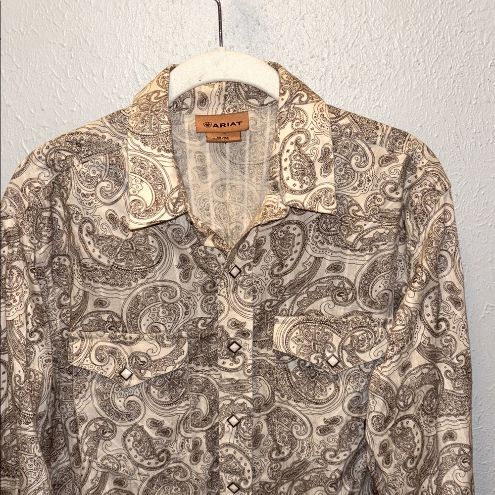 Ariat Women's Paisley Snap Up Shirt - Brown